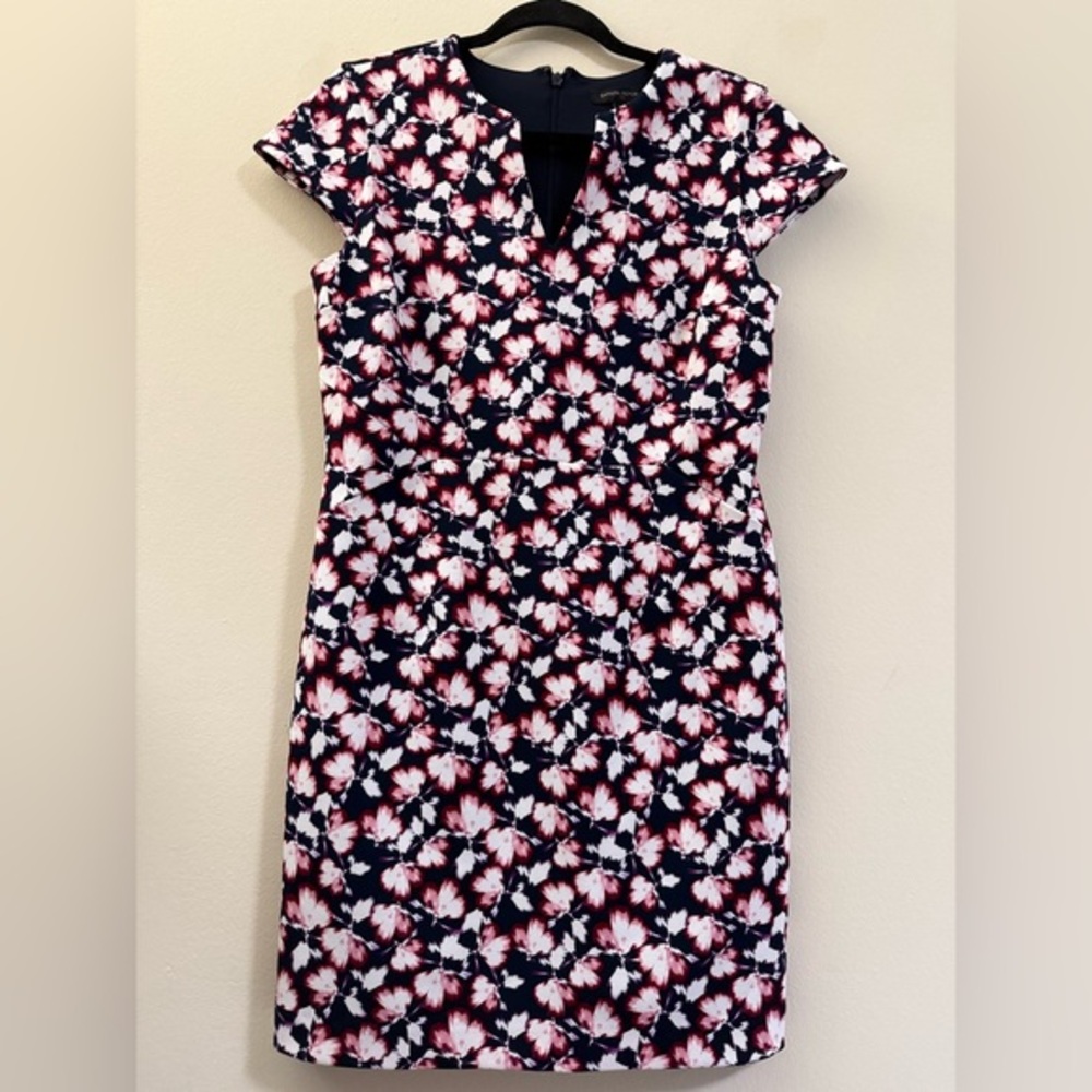 Banana Republic Floral Cap Sleeve Sheath Dress‎ - 6P